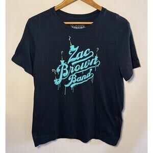 Zac Brown Band Night Candles 2015 Camp Southern Ground Concert Tee T-Shirt Large